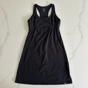 The North Face Abby Dress Womens Medium M Black Racer Back Outdoor Travel